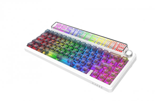 Беспроводная игровая механическая клавиатура Ajazz Pixel 68, 8K, Hot-Swap, RGB, с матричным LED экраном в Новосибирске