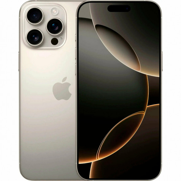 Смартфон Apple iPhone 16 Pro Max (nano SIM+eSIM) 256ГБ, Natural Titanium в Новосибирске