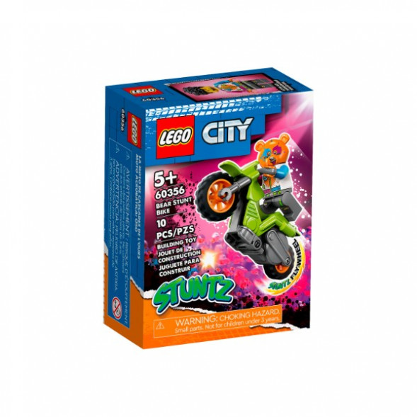 Конструктор LEGO City 60356 Трюковый мотоцикл медведя в Новосибирске