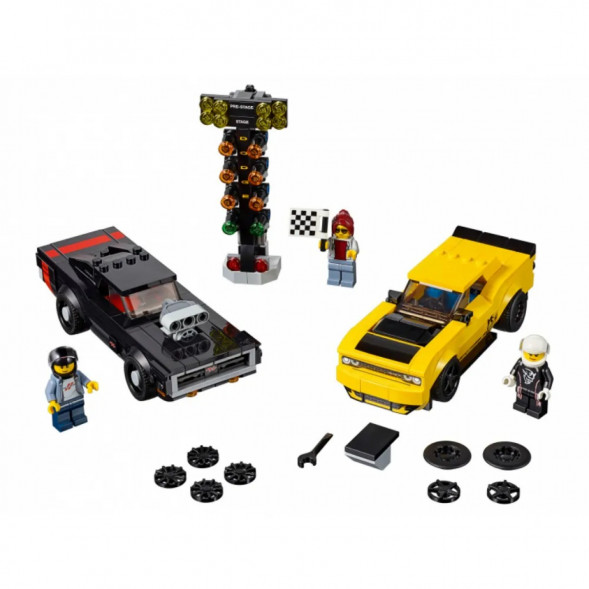Конструктор LEGO Speed Champions 75893 2018 Dodge Challenger SRT Demon и 1970 Dodge Charger R/T в Новосибирске