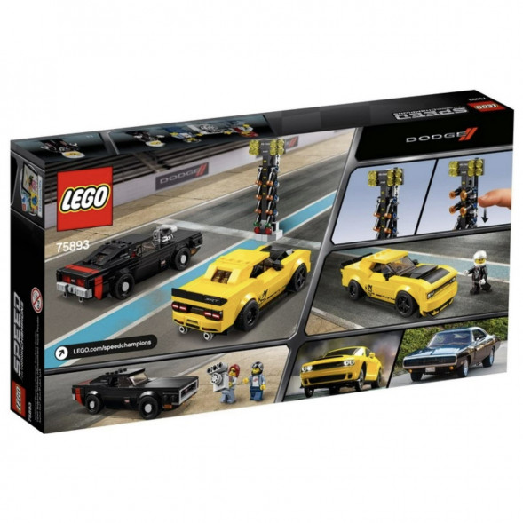Конструктор LEGO Speed Champions 75893 2018 Dodge Challenger SRT Demon и 1970 Dodge Charger R/T в Новосибирске
