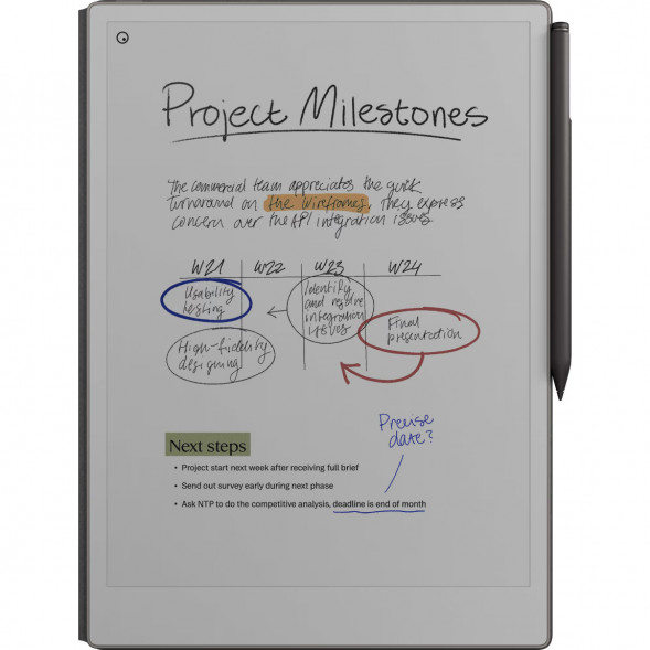 Графический планшет reMarkable Paper Pro + Стилус MarkerPlus + Чехол Book Folio Pro (Basalt) в Новосибирске