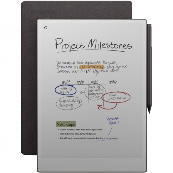 Графический планшет reMarkable Paper Pro + Стилус MarkerPlus + Чехол Book Folio Pro (Basalt) в Новосибирске