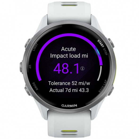 Умные часы Garmin Forerunner 970 Titanium Whitestone/Translucent Amp Yellow Band 010-02969-11 в Новосибирске