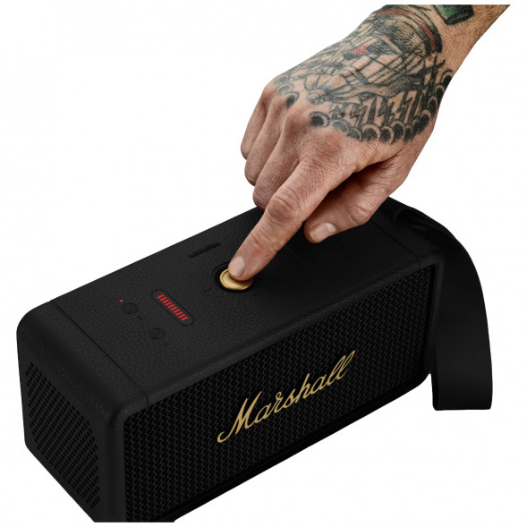 Портативная акустика Marshall Middleton, 60 Вт, черный и латунный в Новосибирске