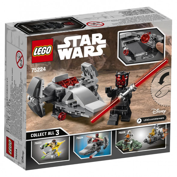 Конструктор LEGO Star Wars 75224 Микрофайтеры Корабль-лазутчик ситхов в Новосибирске