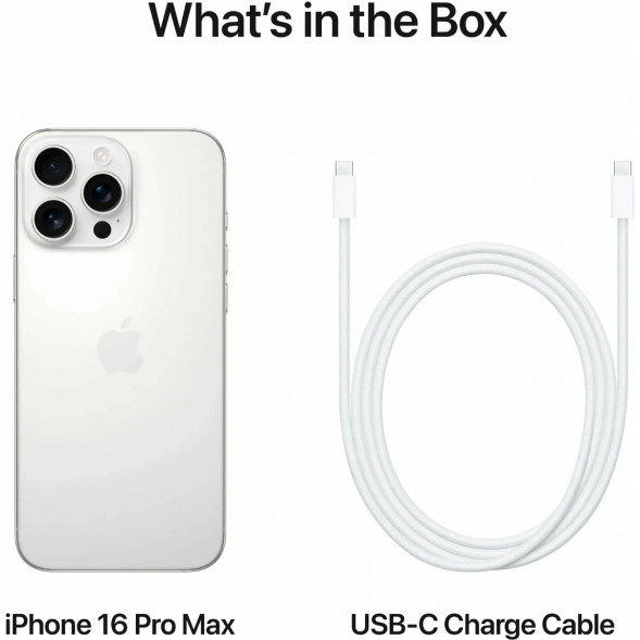 Смартфон Apple iPhone 16 Pro Max (nano SIM+eSIM) 512ГБ, White Titanium в Новосибирске