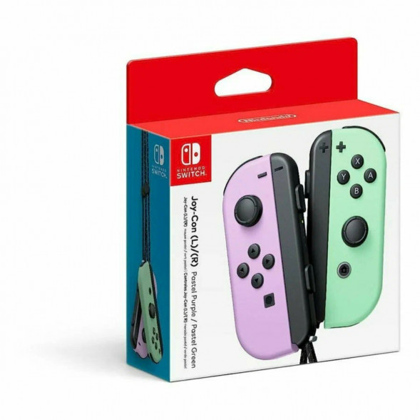 Геймпад Nintendo Switch Joy-Con controllers Duo, пастельный пурпурный / пастельный зеленый в Новосибирске