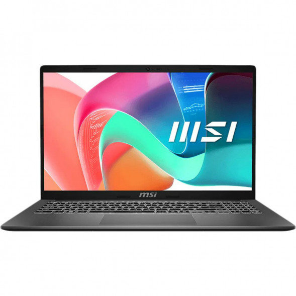 Ноутбук MSI Modern 15 F1MXG-1281RU (15.6&amp;quot;, IPS, Intel Core 5 120U, 10 ядер, 16 ГБ DDR5, SSD 512 ГБ, Intel Iris Xe Graphics, Windows 11), чёрный в Новосибирске