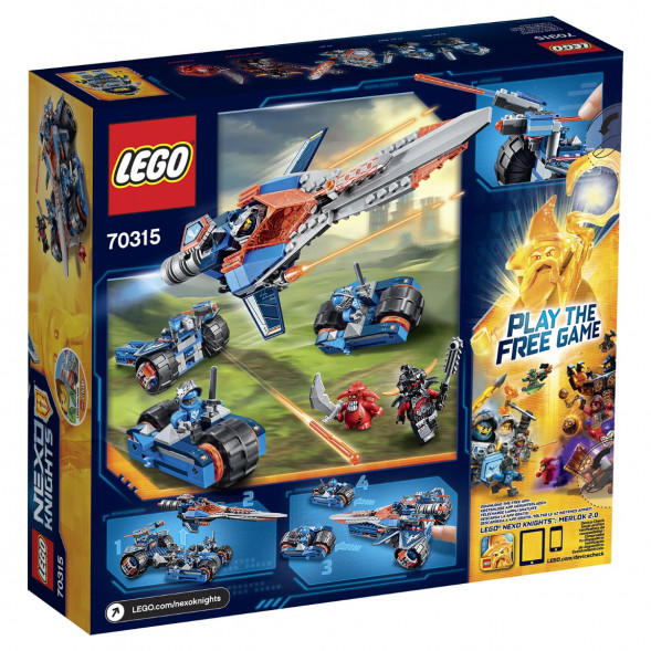 Конструктор LEGO Nexo Knights 70315 Устрашающий разрушитель Клэя в Новосибирске
