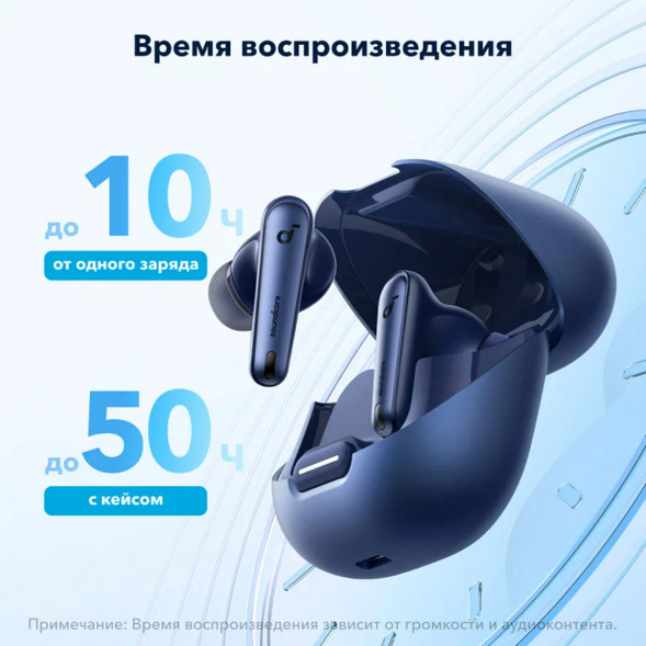 Беспроводные наушники Anker Soundcore Liberty 4 NC, Blue в Новосибирске