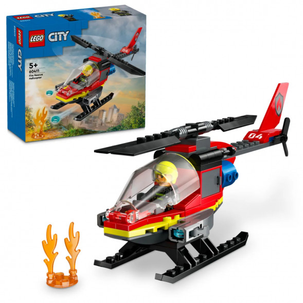 Конструктор LEGO City 60411 Пожарно-спасательный вертолет в Новосибирске