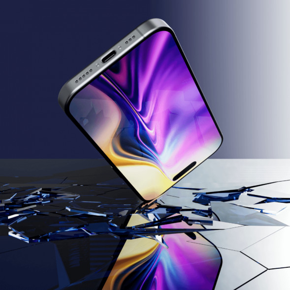 Закаленное стекло Graphene Rock Series 2.5D для iPhone 17 Pro в Новосибирске
