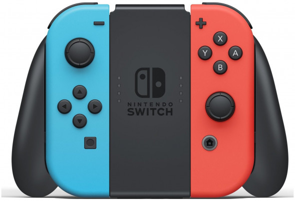 Игровая приставка Nintendo Switch rev.2 32 ГБ, красный/синий в Новосибирске
