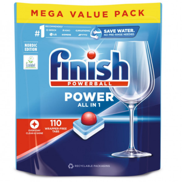 Таблетки для п/машины Finish Poweball Power All in 1, 110 шт. в Новосибирске