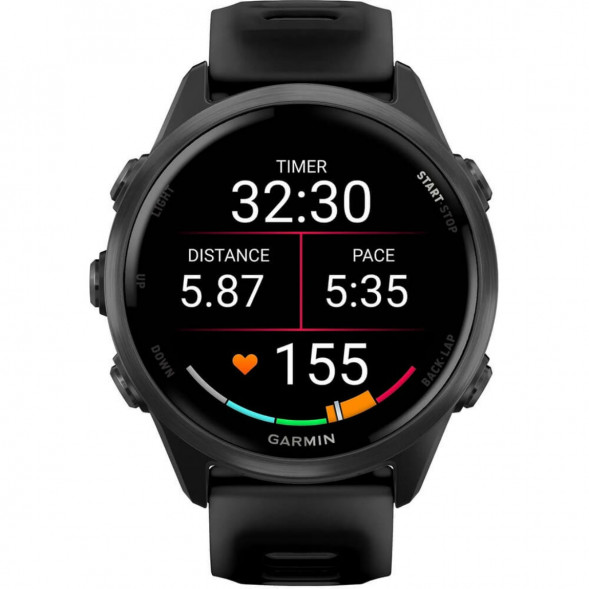 Умные часы Garmin Forerunner 570 42 мм Slate Grey Aluminium/Translucent Black 010-02970-00 в Новосибирске