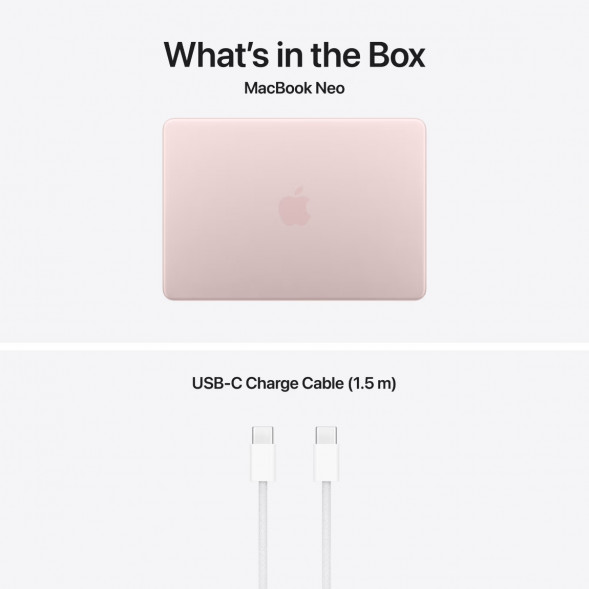 Ноутбук Apple MacBook Neo MHFH4 (A18 Pro 5-Core GPU, 8/256GB), Розовый/Blush в Новосибирске