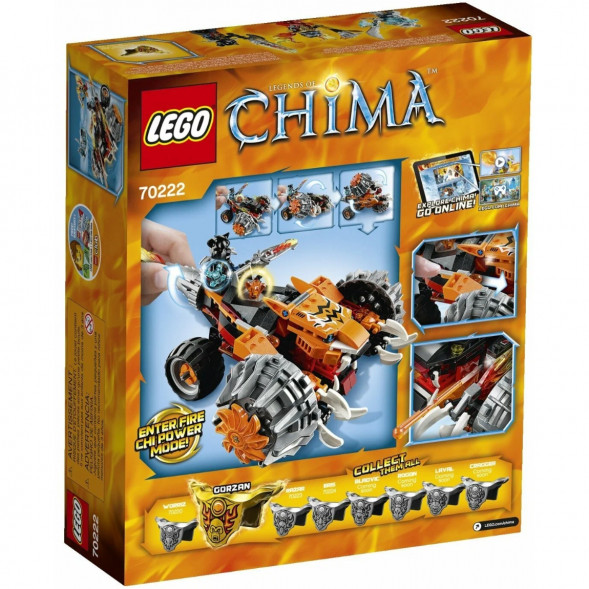 Конструктор LEGO Legends of Chima 70222 Огненный Вездеход Тормака в Новосибирске