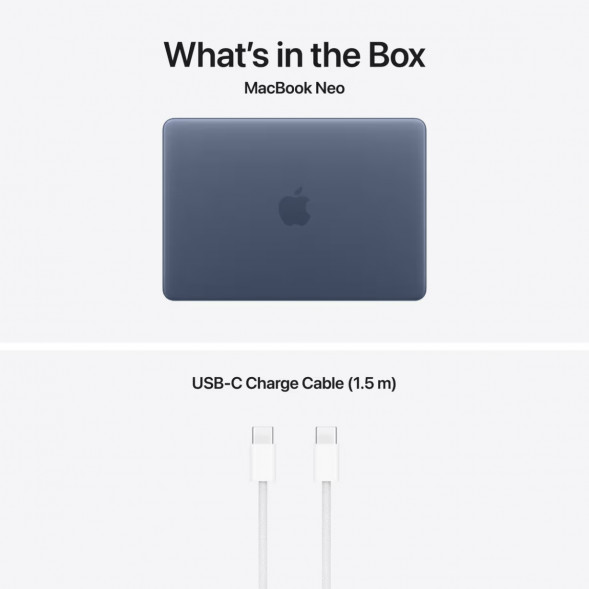 Ноутбук Apple MacBook Neo MHFF4 (A18 Pro 5-Core GPU, 8/256GB), Синий/Indigo в Новосибирске