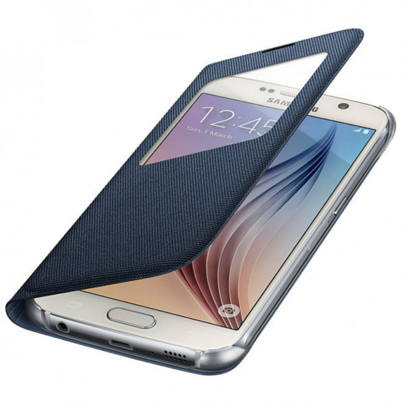 Чехол для Samsung Galaxy S6 S-View Cover (EF-CG920BBE), Black в Новосибирске