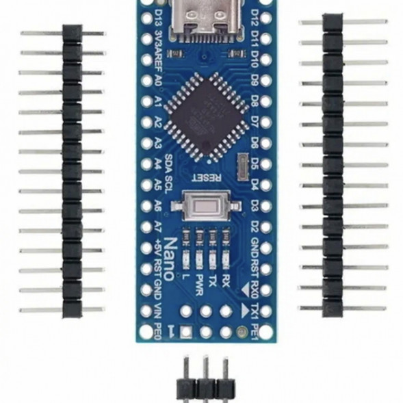 Микроконтроллер Arduino NANO TYPE-C V3.0 (совместимый) Atmega328 CH340 в Новосибирске