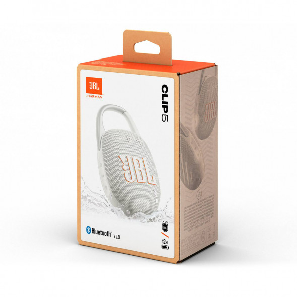 Портативная колонка JBL Clip 5, White в Новосибирске