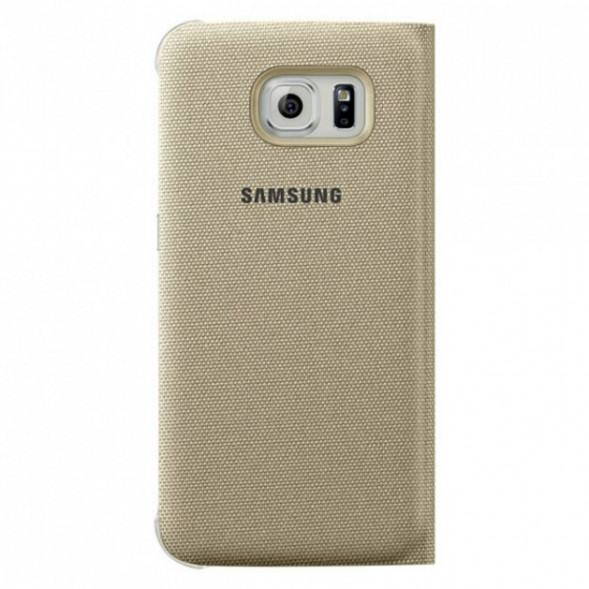 Чехол для Samsung Galaxy S6 S-View Cover (EF-CG920BFE), Gold в Новосибирске