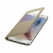 Чехол для Samsung Galaxy S6 S-View Cover (EF-CG920BFE), Gold в Новосибирске
