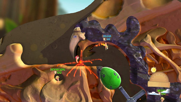 Игра Worms Battlegrounds + Worms W.M.D. Double Pack [PS4, английская версия + русские субтитры] в Новосибирске