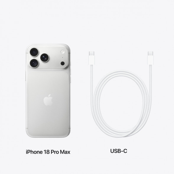 Смартфон Apple iPhone 18 Pro Max 512GB (eSIM), Silver в Новосибирске