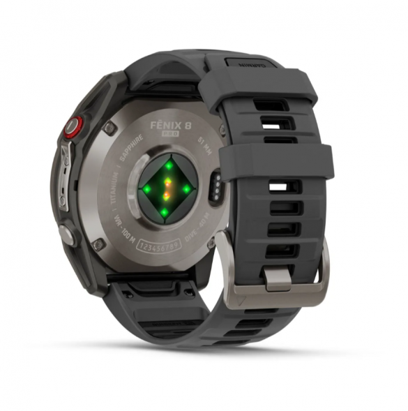 Умные часы Garmin Fenix 8 PRO, 51 мм, AMOLED, Sapphire, Titanium with Graphite/Black Silicone Band 010-03199-10 в Новосибирске