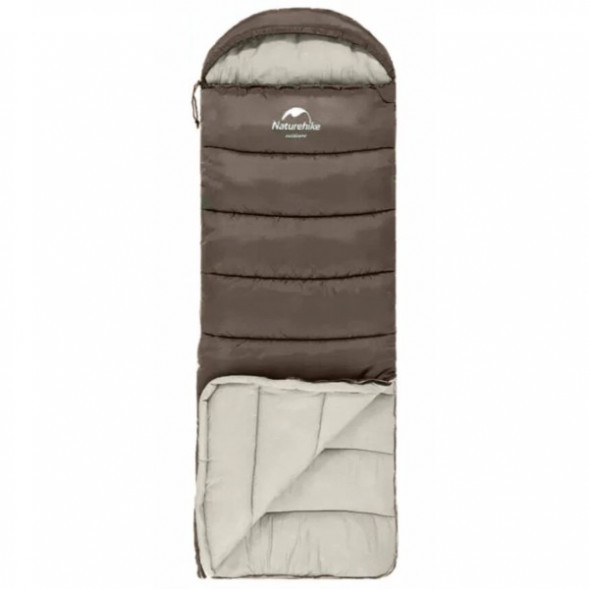 Спальный мешок Naturehike U250 (Правый), коричневый в Новосибирске