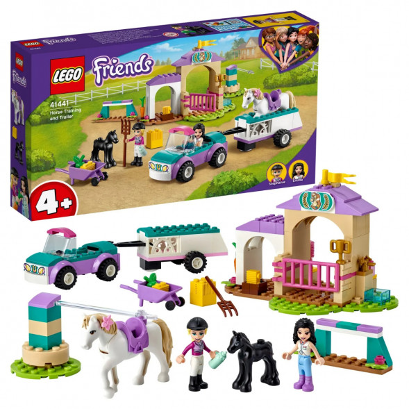 Конструктор LEGO Friends 41441 Тренировка лошади и прицеп для перевозки в Новосибирске