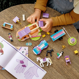 Конструктор LEGO Friends 41441 Тренировка лошади и прицеп для перевозки