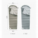 Спальный мешок Naturehike M300 (Левый), серый в Новосибирске