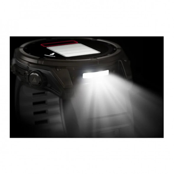 Умные часы Garmin Fenix 8, 51 мм, Solar, Sapphire Carbon Gray DLC Titanium with Black/Pebble Gray Silicone 010-02907-10 в Новосибирске