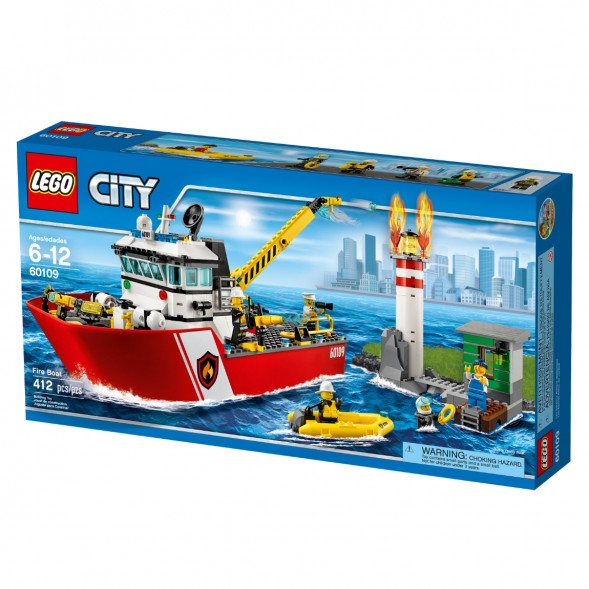 Конструктор LEGO City 60109 Пожарный катер в Новосибирске