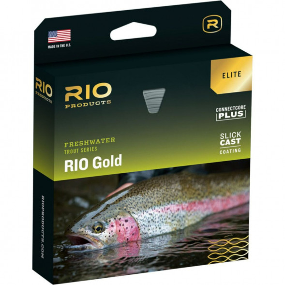 Леска RIO Elite Gold WF8F, Moss/Gold/Gray в Новосибирске