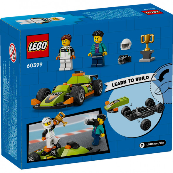 Конструктор LEGO City 60399 Зеленый Гоночный автомобиль в Новосибирске