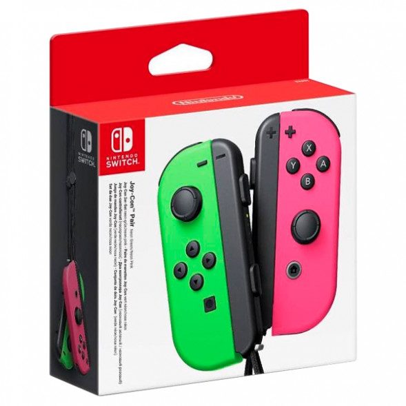 Геймпад Nintendo Switch Joy-Con controllers Duo, зеленый/розовый в Новосибирске