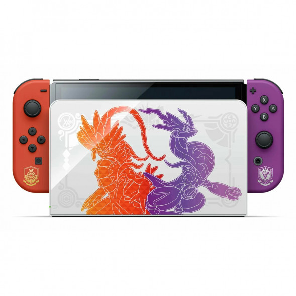 Игровая приставка Nintendo Switch OLED 64 ГБ, Pokemon Scarlet &amp;amp; Violet Edition в Новосибирске