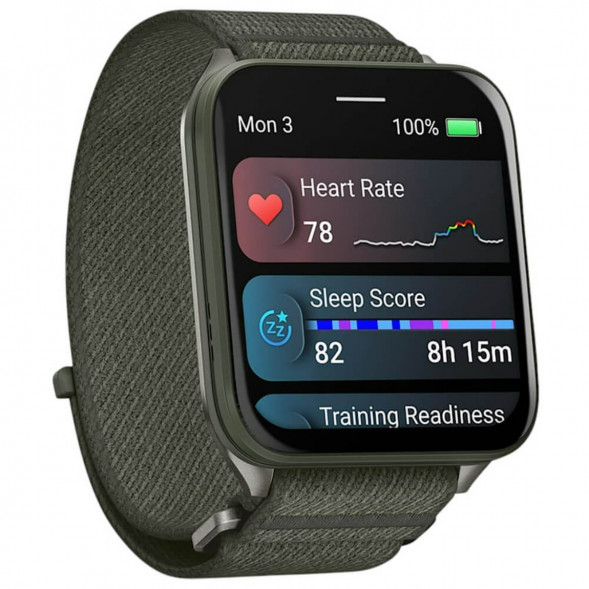 Умные часы Garmin Venu X1 Green с нейлоновым ремешком Moss ComfortFit 010-02980-03 в Новосибирске
