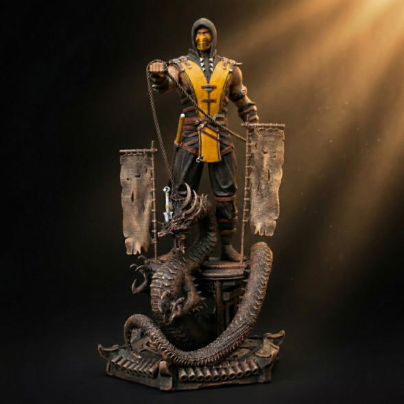 3D фигурка Скорпион Mortal Kombat в Новосибирске