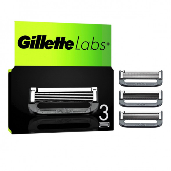 Лезвия для бритвы Gillette Labs, 3 шт. в Новосибирске