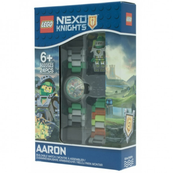 Часы LEGO Nexo Knights 8020523 Аарон с минифигуркой в Новосибирске