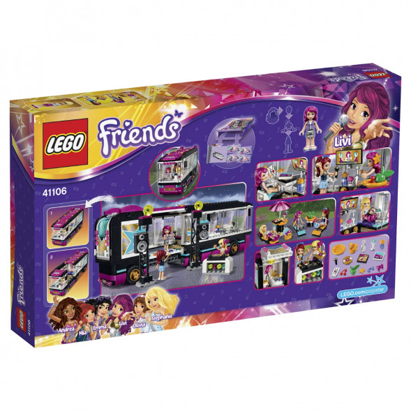 Конструктор LEGO Friends 41106 Поп звезда: гастроли в Новосибирске