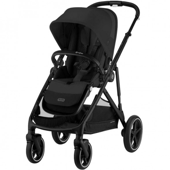 Детская коляска Cybex Gazelle S BLK Moon Black с корзиной и дождевиком в Новосибирске