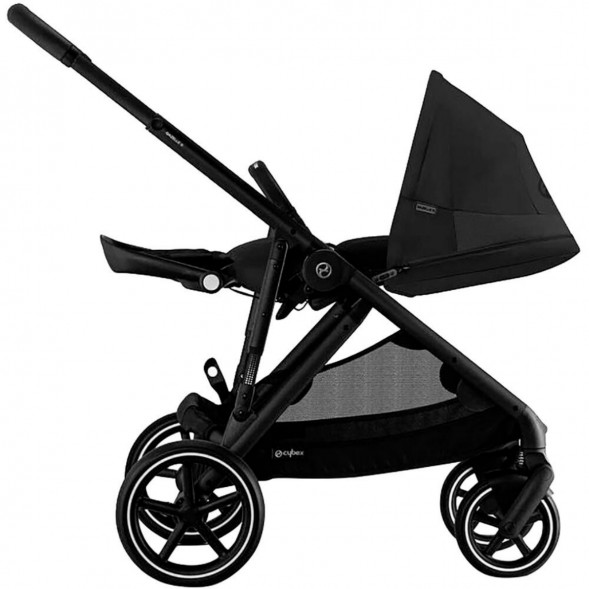 Детская коляска Cybex Gazelle S BLK Moon Black с корзиной и дождевиком в Новосибирске