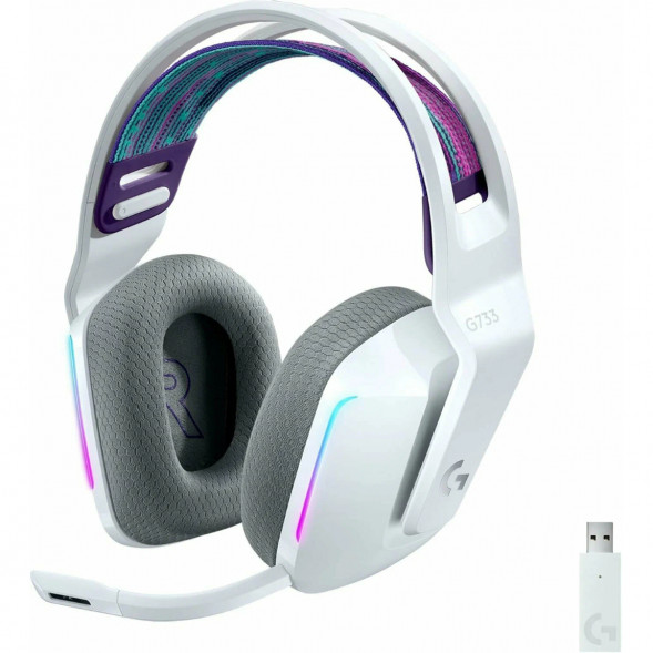 Игровая гарнитура Logitech G733 RGB Lightspeed Wireless, белый в Новосибирске