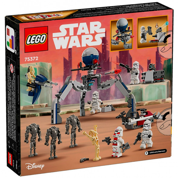 Конструктор LEGO Star Wars 75372 Боевой набор солдат-клонов и боевых дроидов в Новосибирске